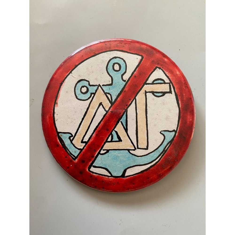 Vintage DELTA GAMMA Sorority Button Pinback Pin College School Collectible